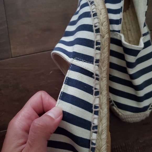 J.crew flats size 8 blue and cream - Picture 5 of 6